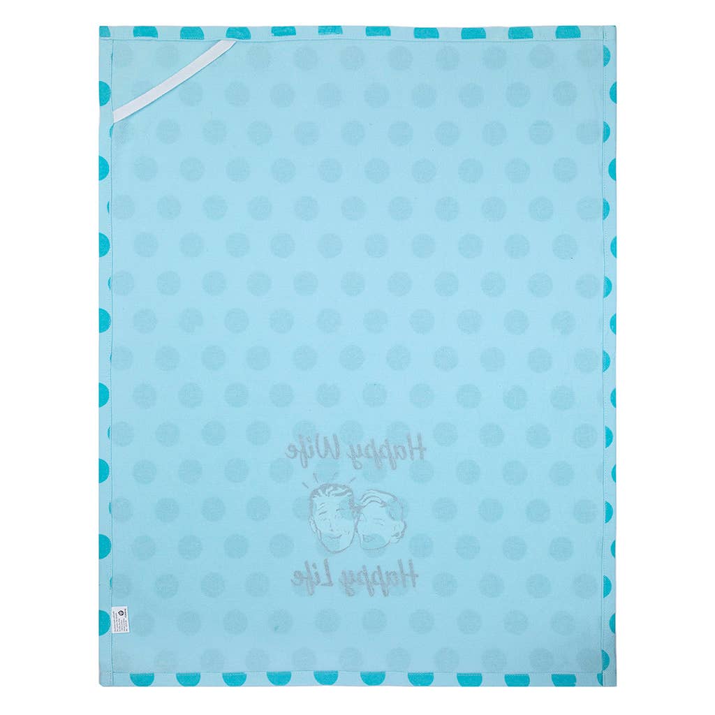 Happy Wife Happy Life Kitchen Tea Towel - HER Home Design Boutique